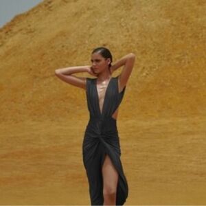 Baobab Collection Charcoal Backless Dress